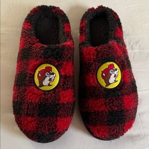 Plaid Red and Black Women's Slippers